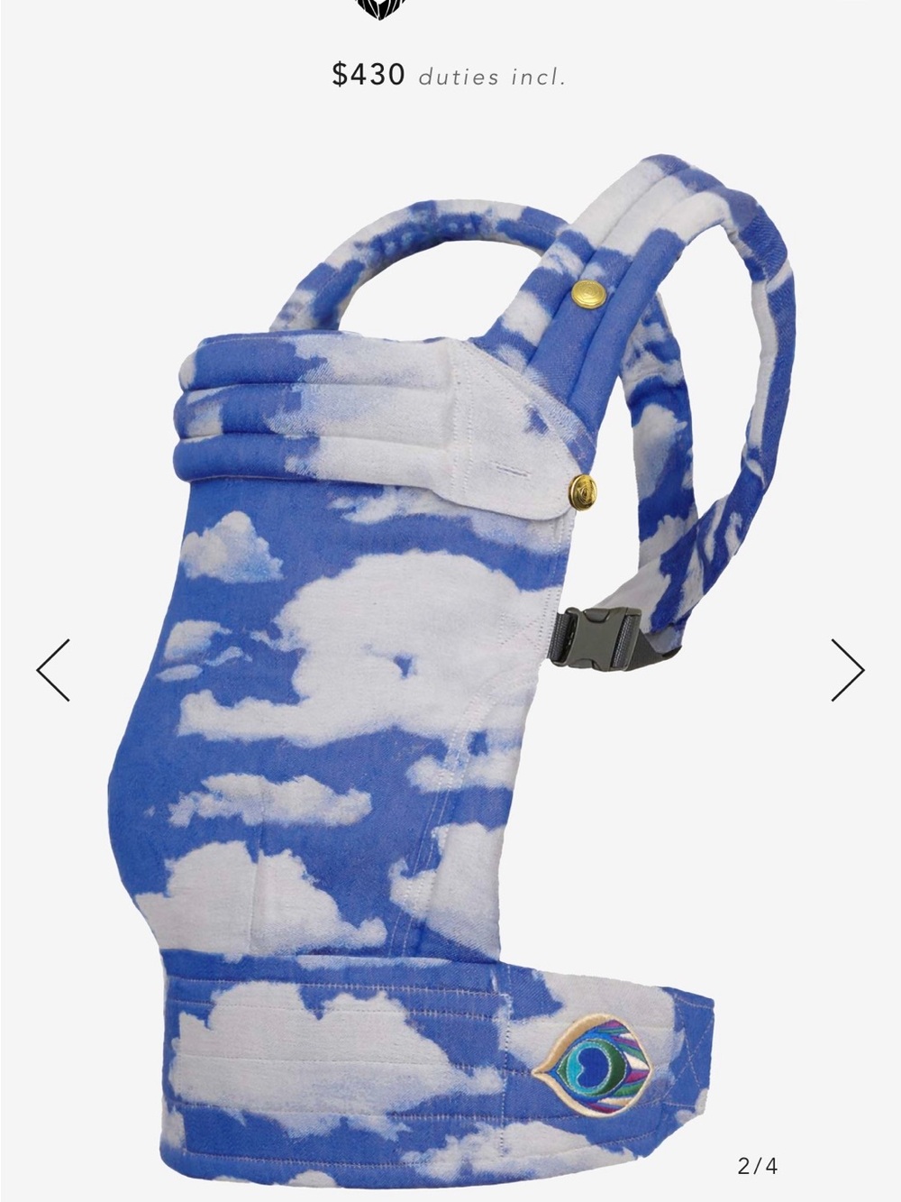 Artipoppe Zeitgeist Luxury Carrier Wrap Style